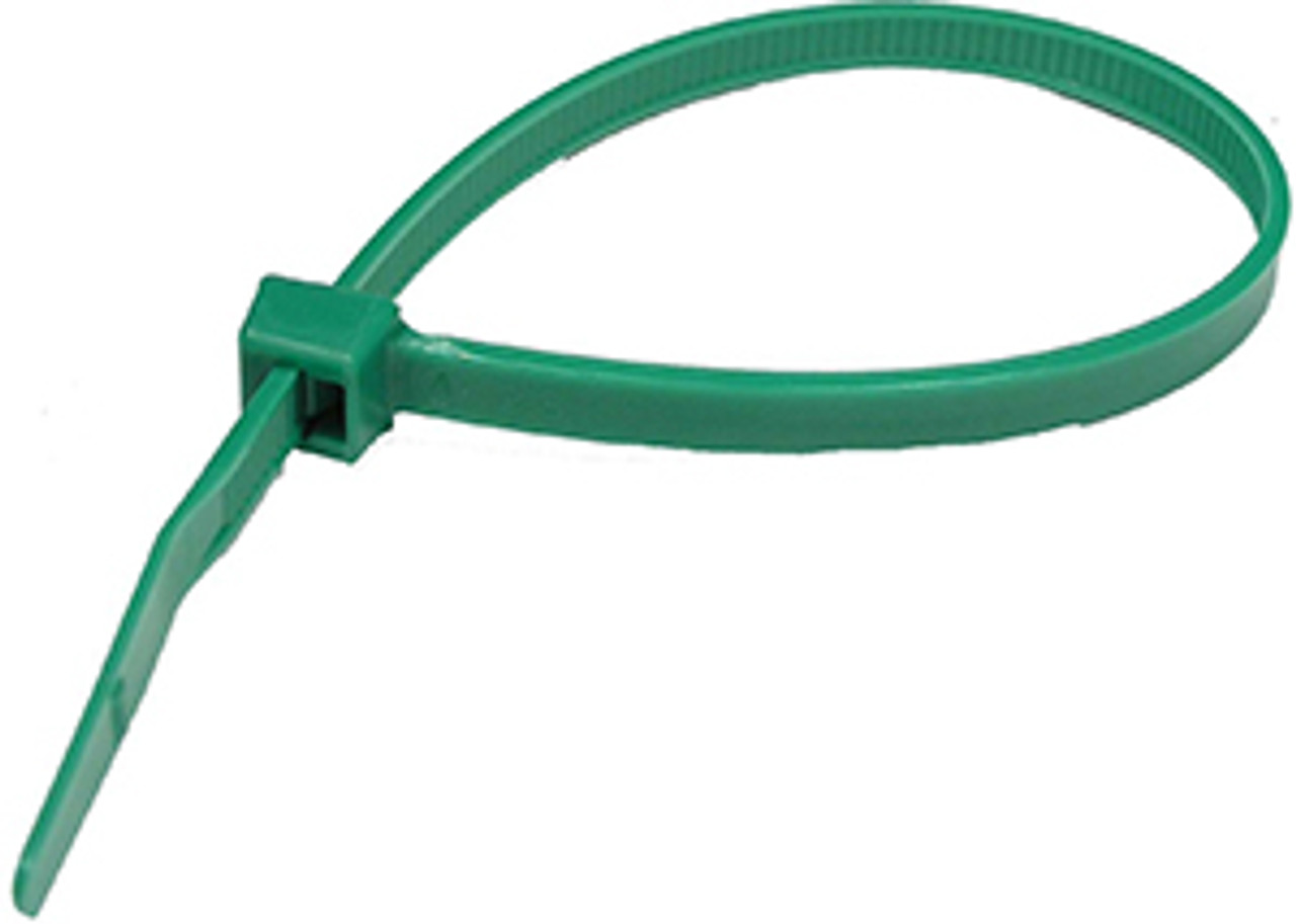 100 Pc. 4" 18 lb. Green Standard Cable Tie  7063-3-C
