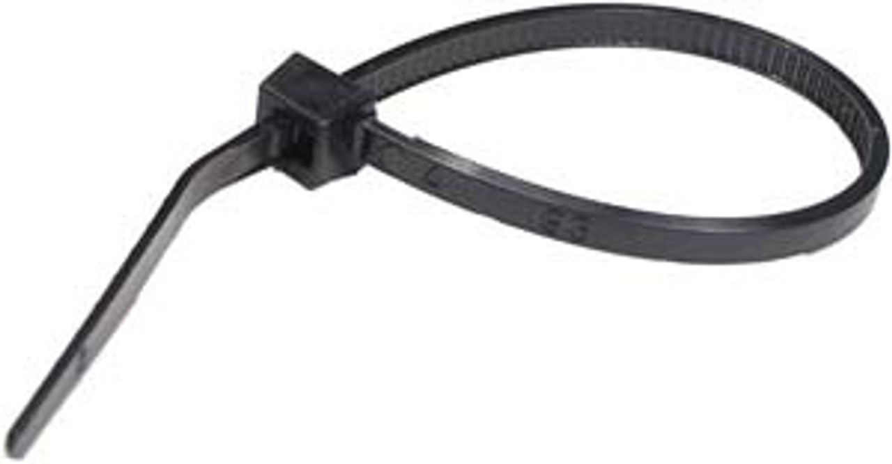 1000 Pc. 11" 50 lb. Black Standard Cable Tie  7067-0-M