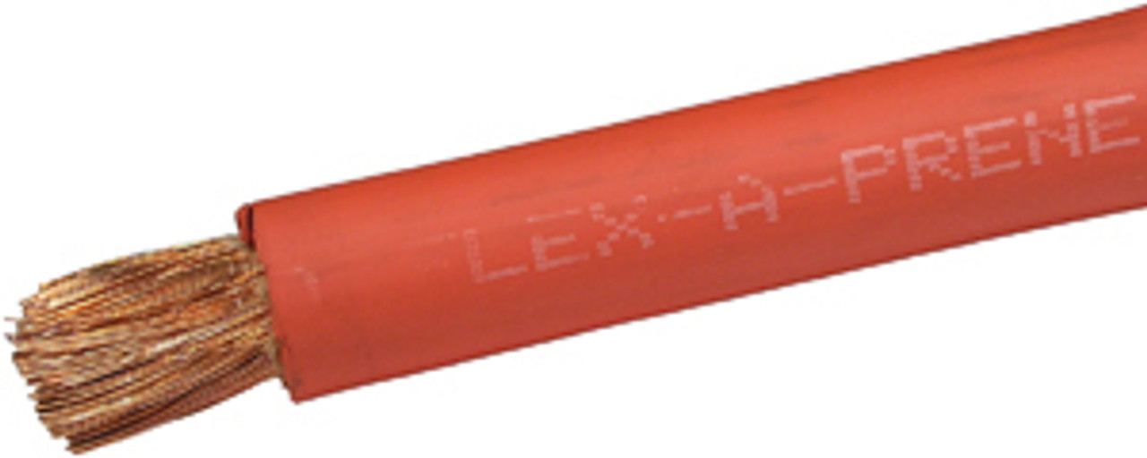 1 AWG @ 100' Red EPDM Insulated Welding Cable  8061-5-C
