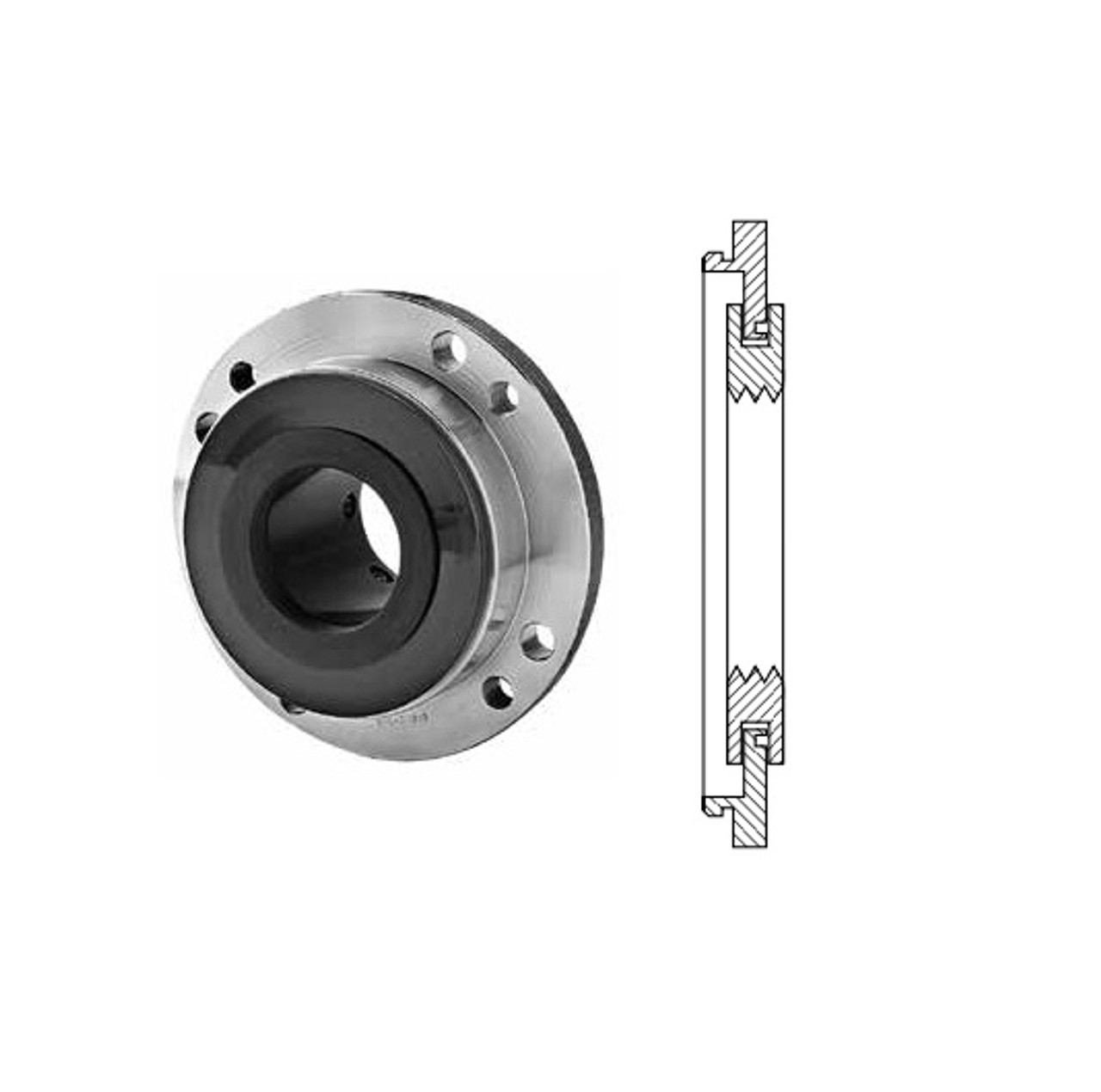 2-3/16" Timken SRB Round Pilot Flange Block Backing Plate  HSY203