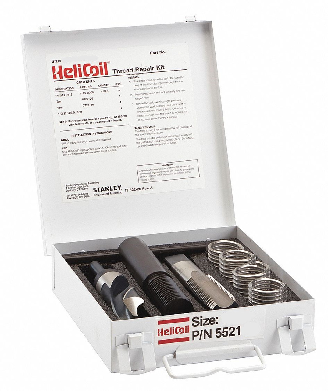 1"-12 Helicoil Repair Kit  5528-161