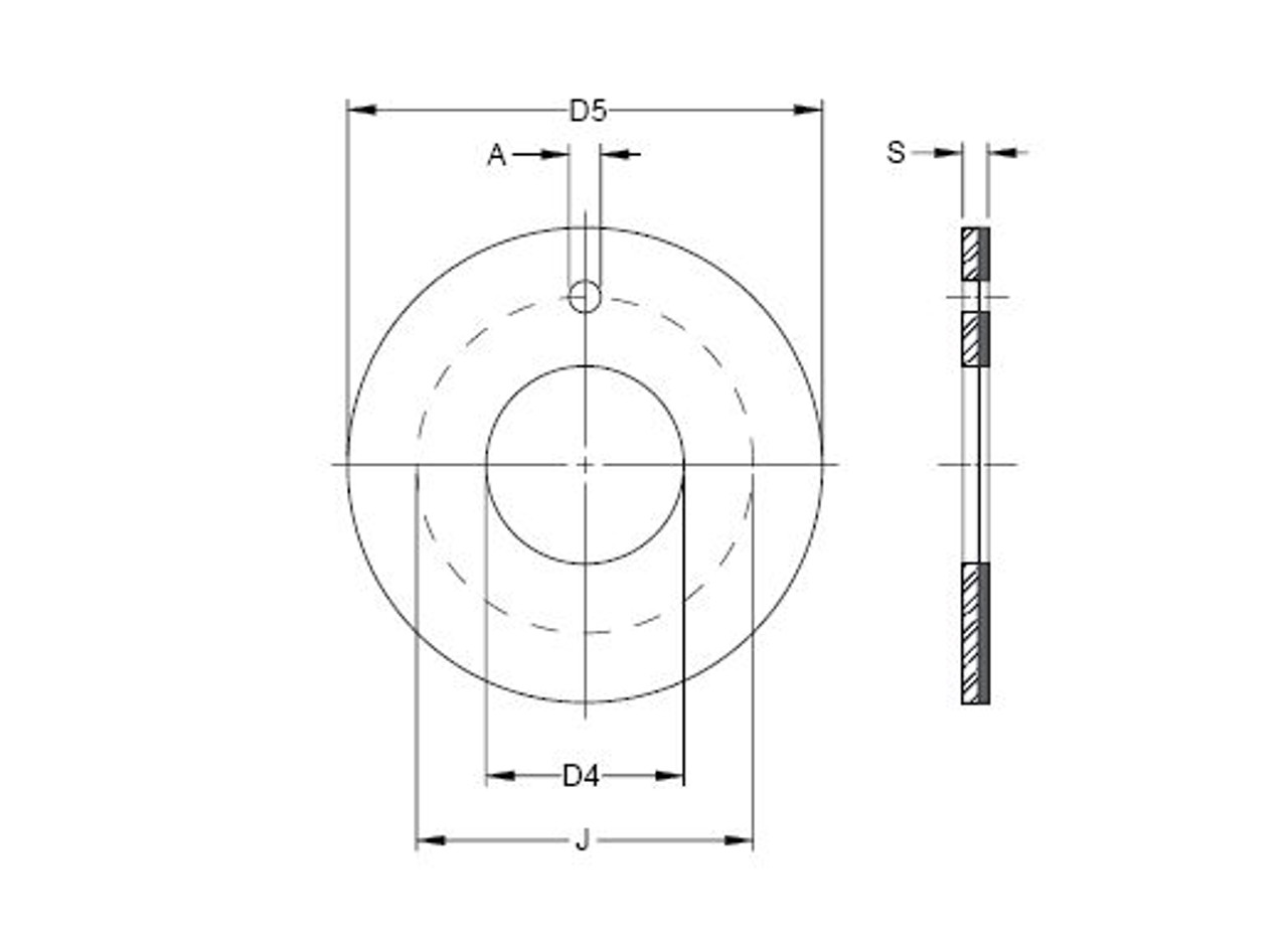 Metric TH Series Dryslide PTFE Thrust Washer  TW-1020-M