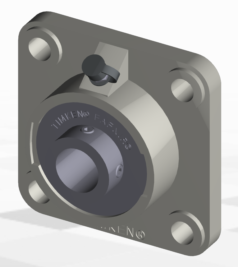 1-3/16" Survivor® Polymer Set Screw Flange Block Assembly   KCJ1 3/16 PS