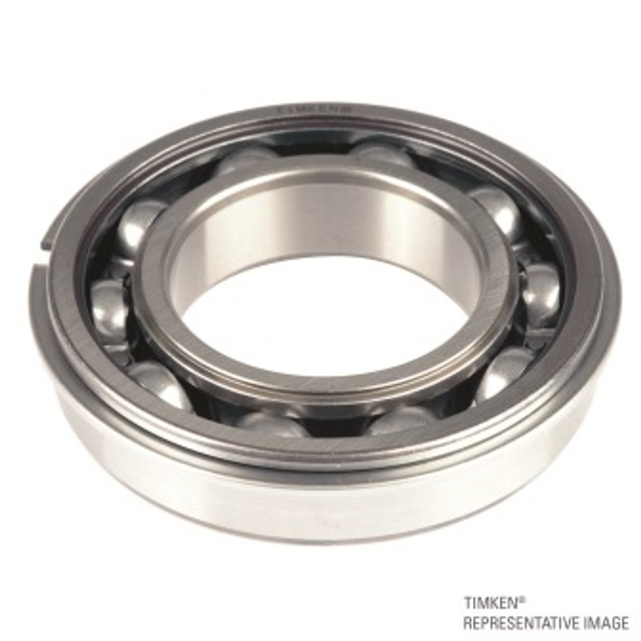 20 x 42 x 12mm Open Deep Groove Single Row Ball Bearing w/ Snap Ring   6004-NR