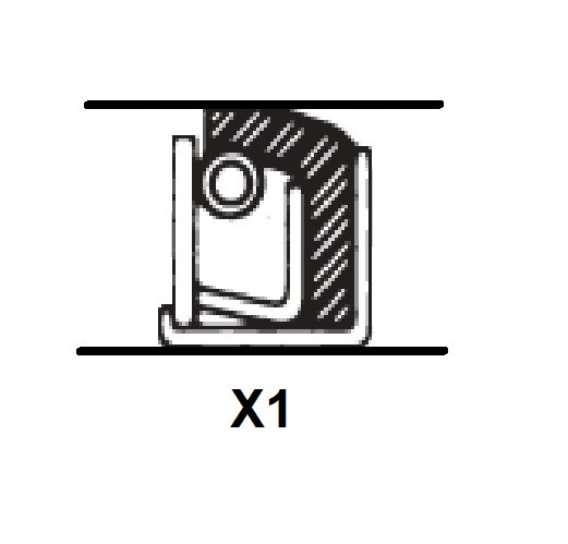 1.50" (38.1mm) Inch Metal Single Lip Leather Oil Seal  14896 X1 L