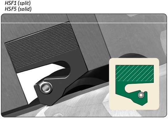 150mm (5.906") Metric Fabric Reinforced Rubber Split Single Lip Nitrile Oil Seal  150X180X12 HSF1 R