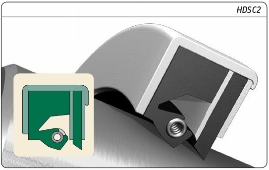 364mm (14.331") Metric H/D Metal Double Lip Nitrile/Carboxylated Nitrile Oil Seal  364X420X25 HDSC7 RD