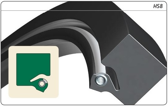 740mm (29.134") Metric All Rubber Split Single Lip Nitrile Oil Seal  740X790X25 HS8 R