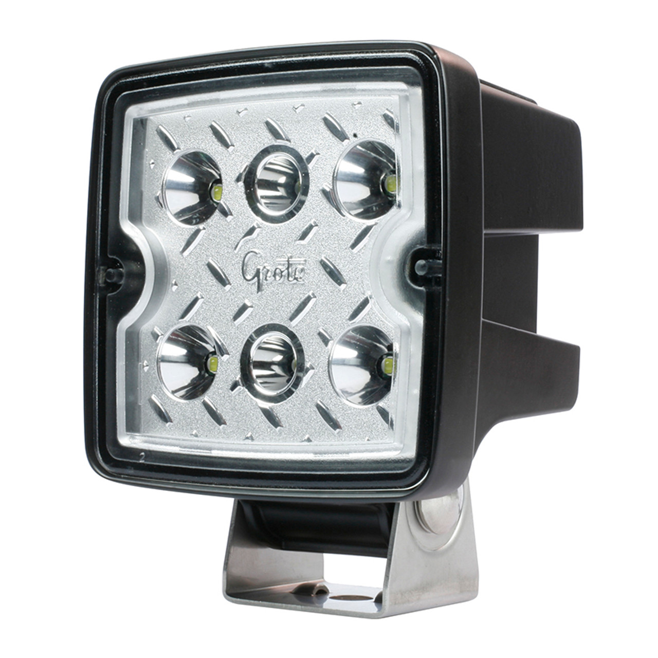 Trilliant® Cube 2.0 LED Work Lamp - Flood Beam w/SuperSeal® Hard Shell Connector Superseal Connection w/Pigtail - Clear  63F61