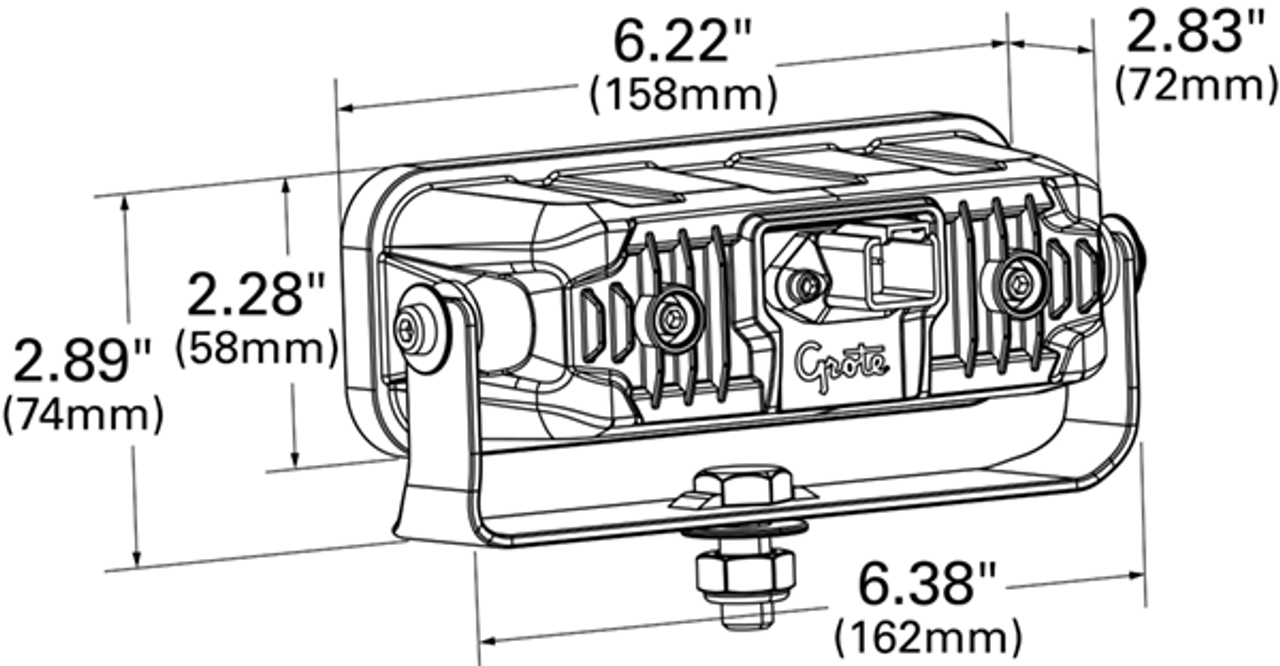 LED Bracket Mount Fog Lamps - (pair pack)  64H51-4