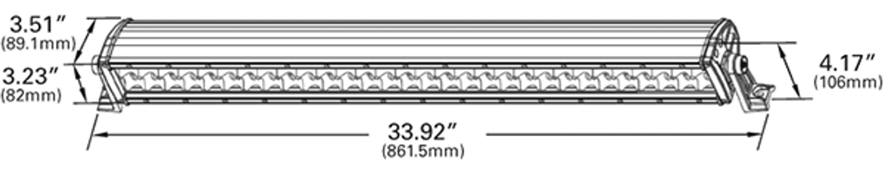 30" LED Off-Road Lamp Bar 12/24V - Clear  64J31