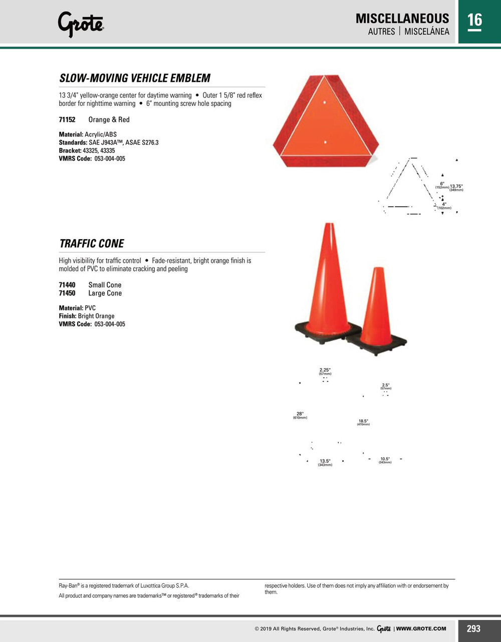 Small Traffic Cone - Orange  71440