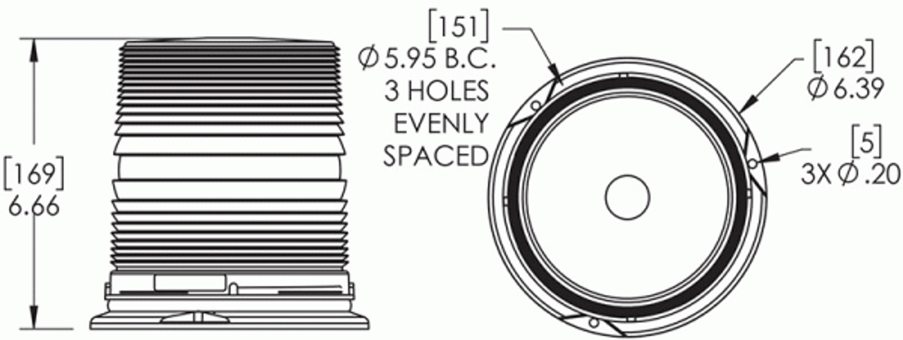 Class II LED High Profile Beacon - Clear  78061