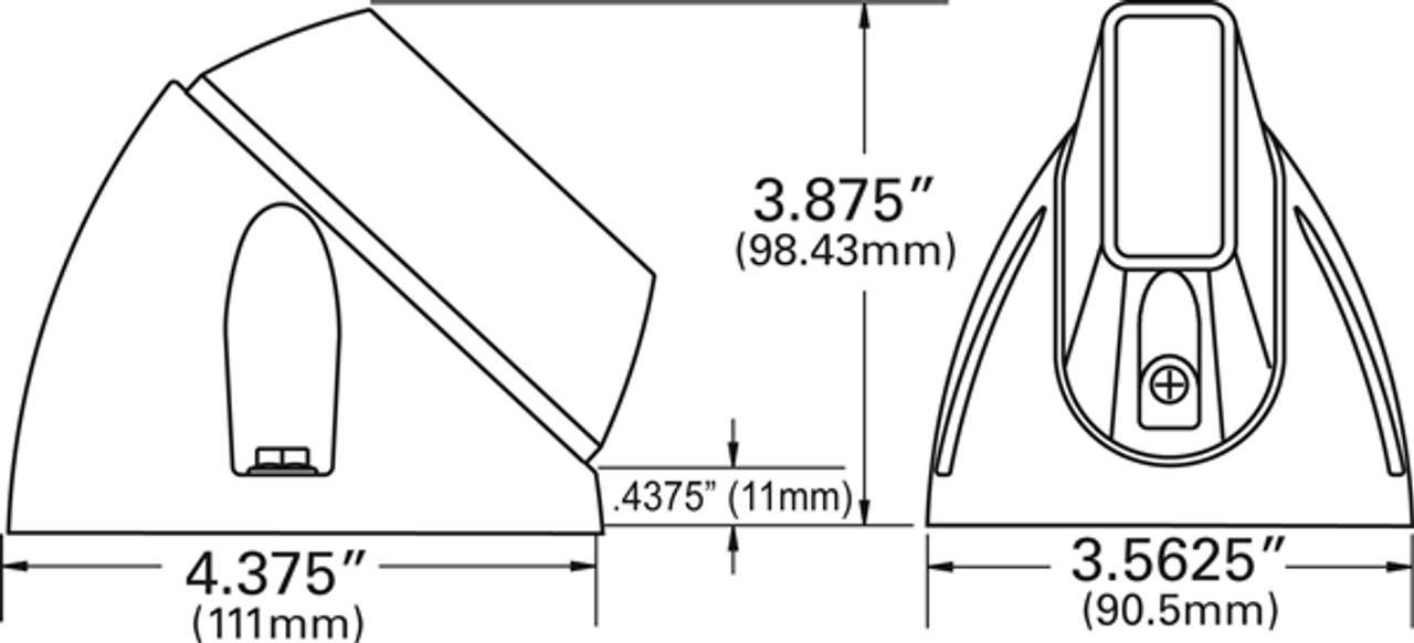 Wing-Tip LED Snowplow Lamp Horizontal - Amber  78563