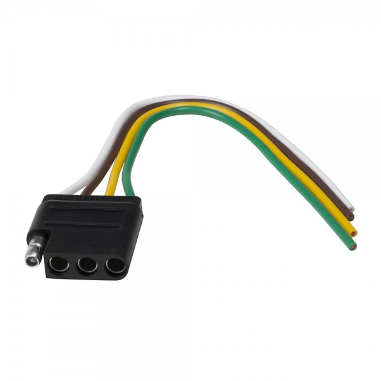 16 AWG @ 6" Flat 4 Pin Trailer Connector - Brown/Green/White/Yellow  82-1031