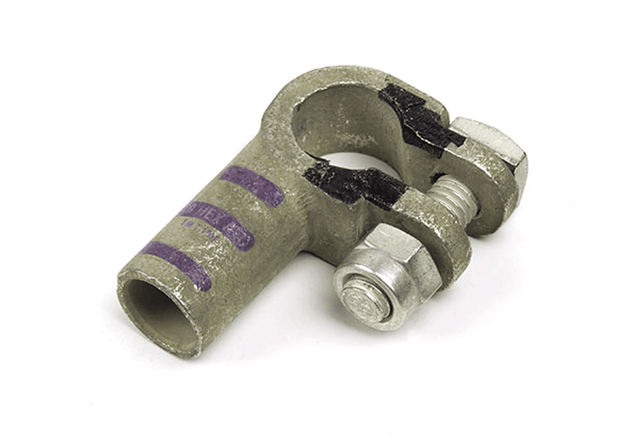 3/0 AWG Left Elbow Positive - Purple  82-9655