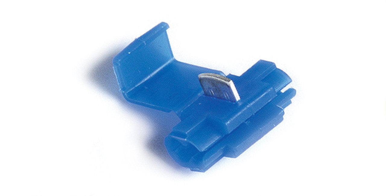 16 - 14 AWG Quick Splice Self Stripping Connectors @ 25 Pack - Blue  83-2383