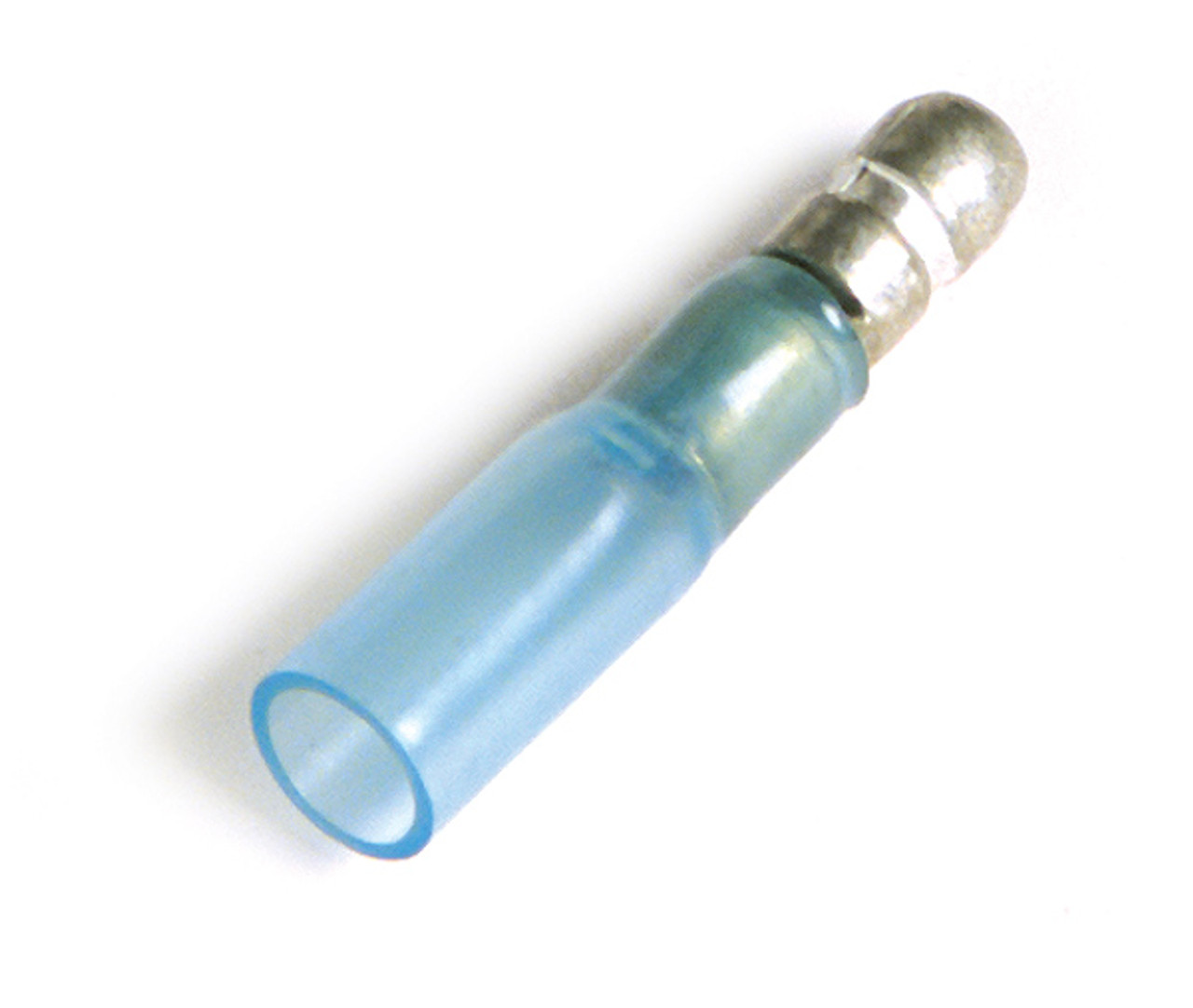 16 - 14 AWG Heat Shrinkable Bullet & Receptacle Connectors Male .197" @ 50 Pack - Blue  83-2434