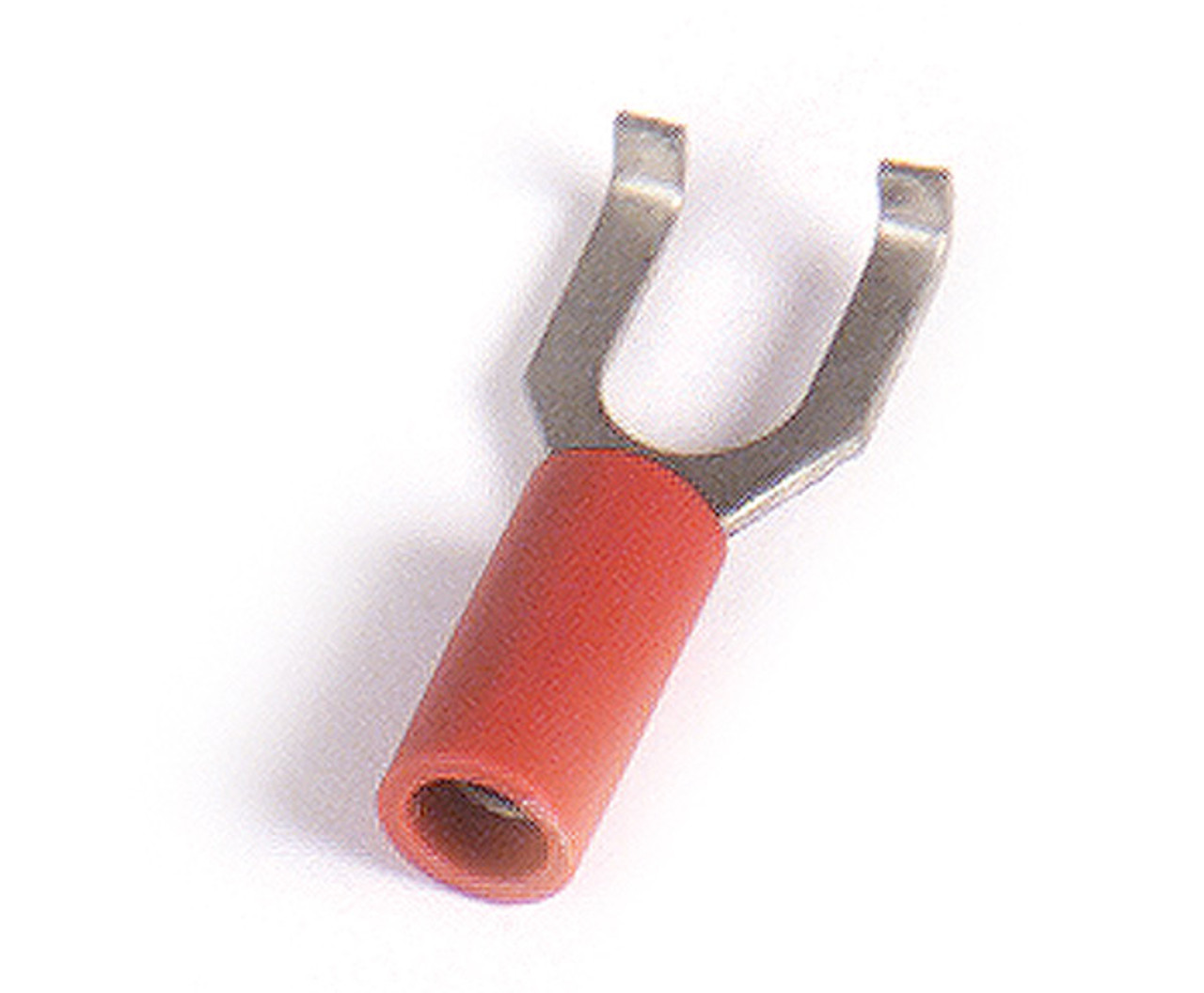 22 - 16 AWG Vinyl Spade Terminals Flanged #8 @ 15 Pack - Red  84-2138