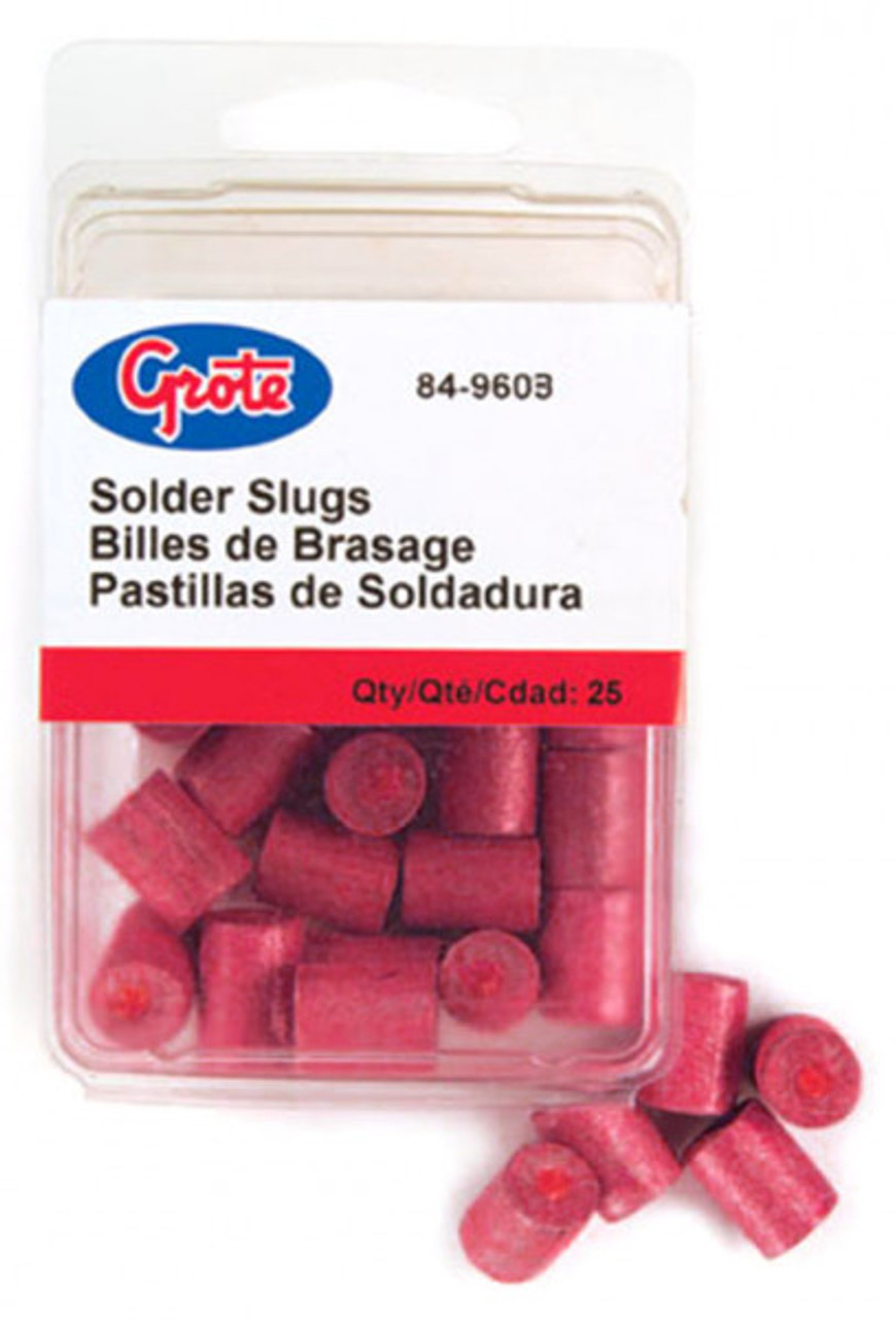 1 AWG Solder Slugs @ 25 Pack - Pink  84-9603