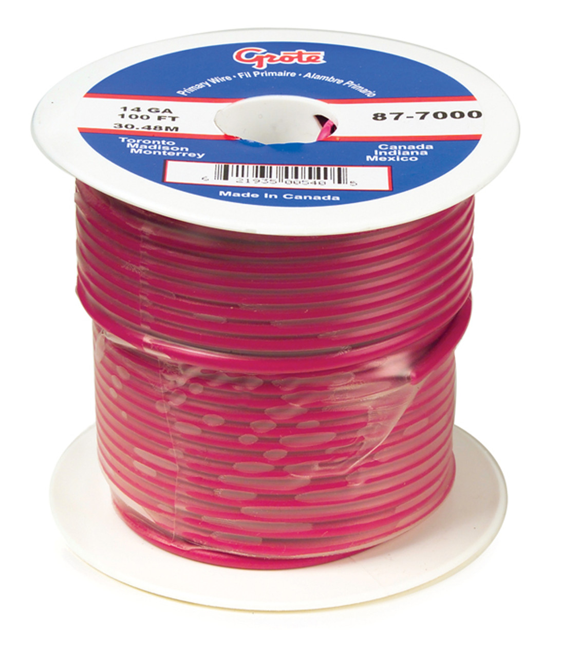 8 AWG General Purpose Thermo Plastic Wire @ 100' - Red  87-4000