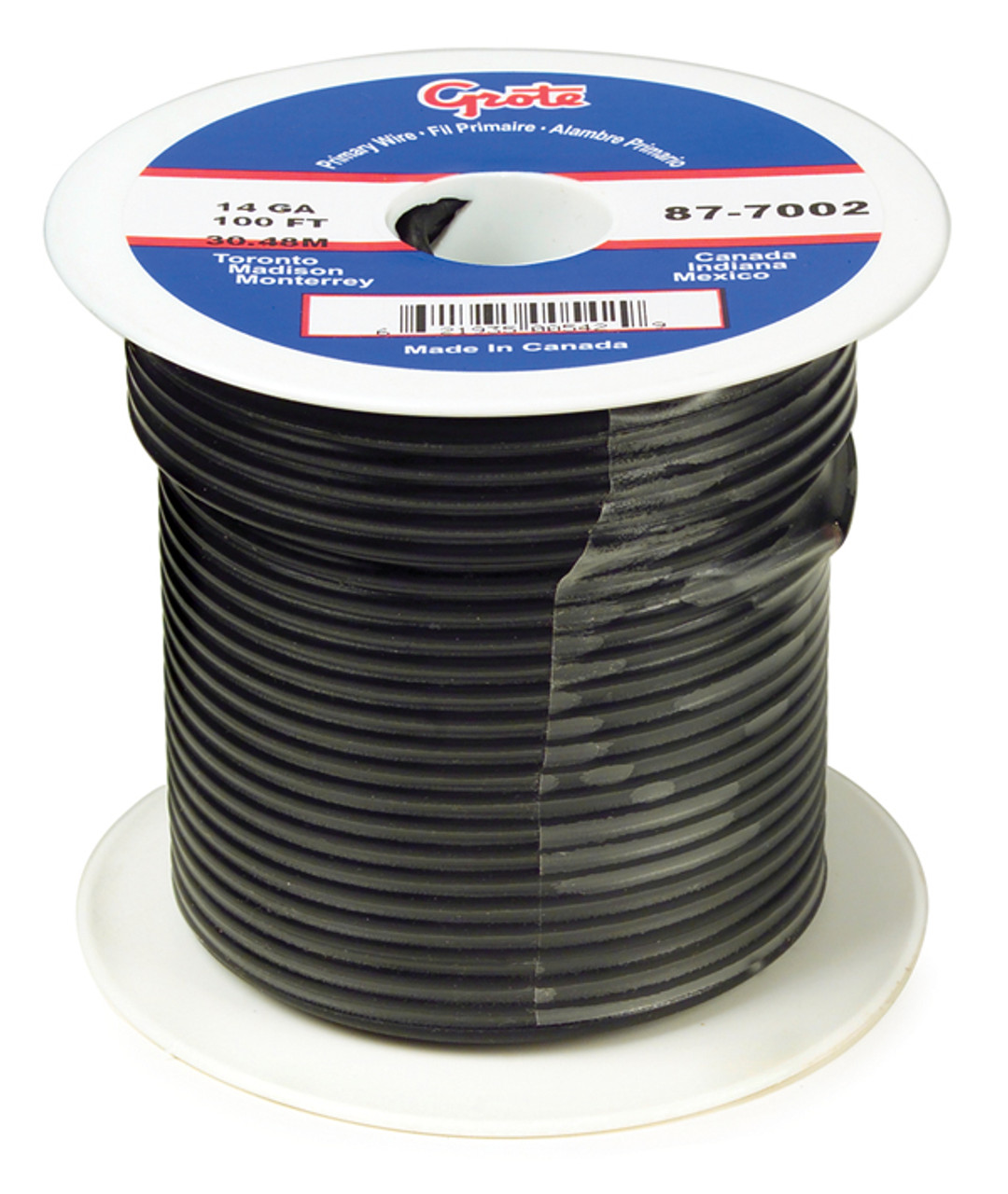 8 AWG General Purpose Thermo Plastic Wire @ 100' - Black  87-4002