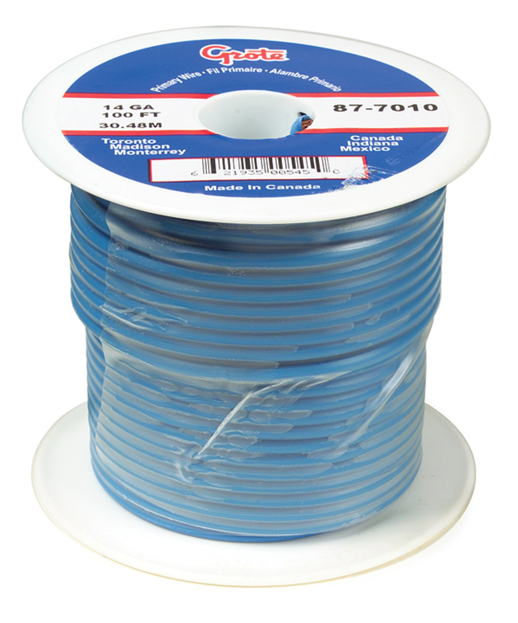 16 AWG General Purpose Thermo Plastic Wire @ 100' - Blue  87-8010