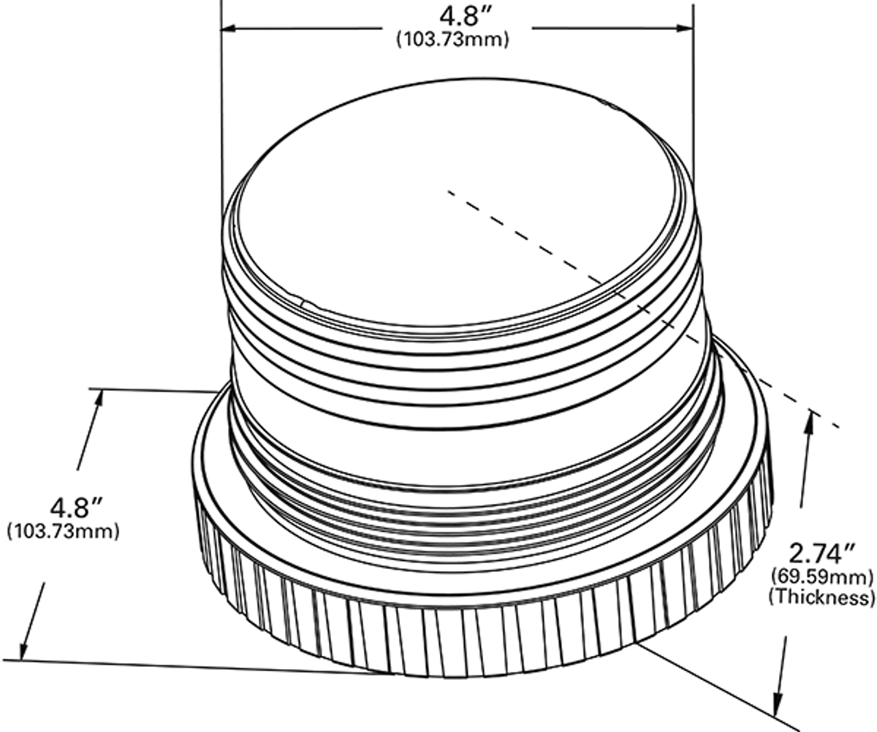 Mighty Mini Strobe Replacement Lens - Amber  92033