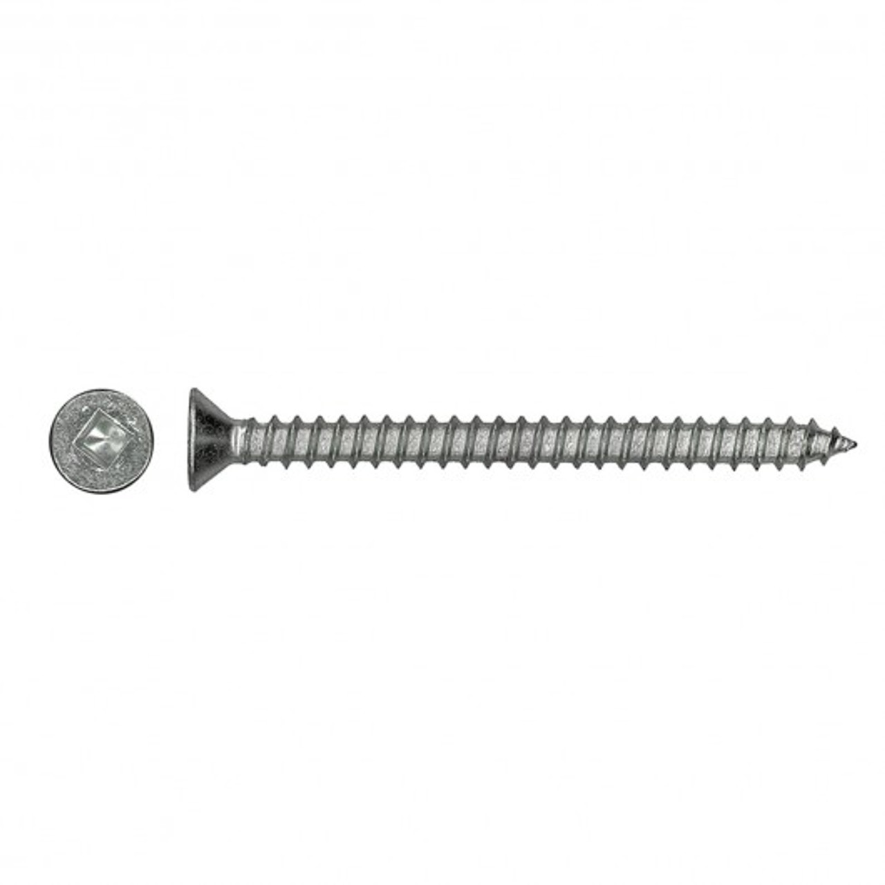 #12 x 1-1/2" Countersunk Stainless Steel Tapping Screw 100 Pc.   5162-254