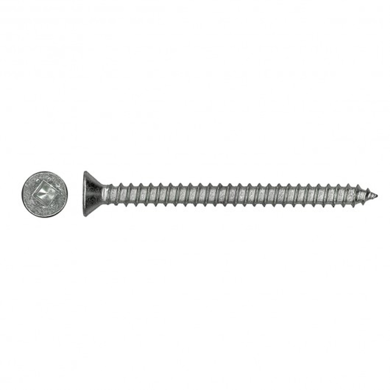 #12 x 2-1/2" Countersunk Stainless Steel Tapping Screw 100 Pc.   5162-259