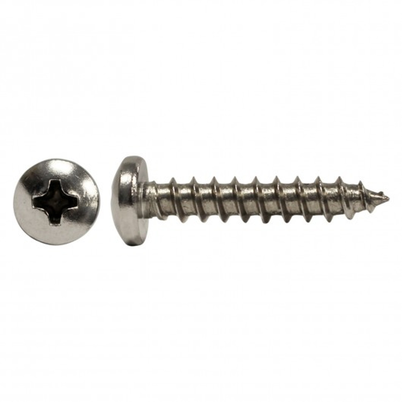 #4 x 1/4" Pan Head Stainless Steel Tapping Screw 100 Pc.   5171-039