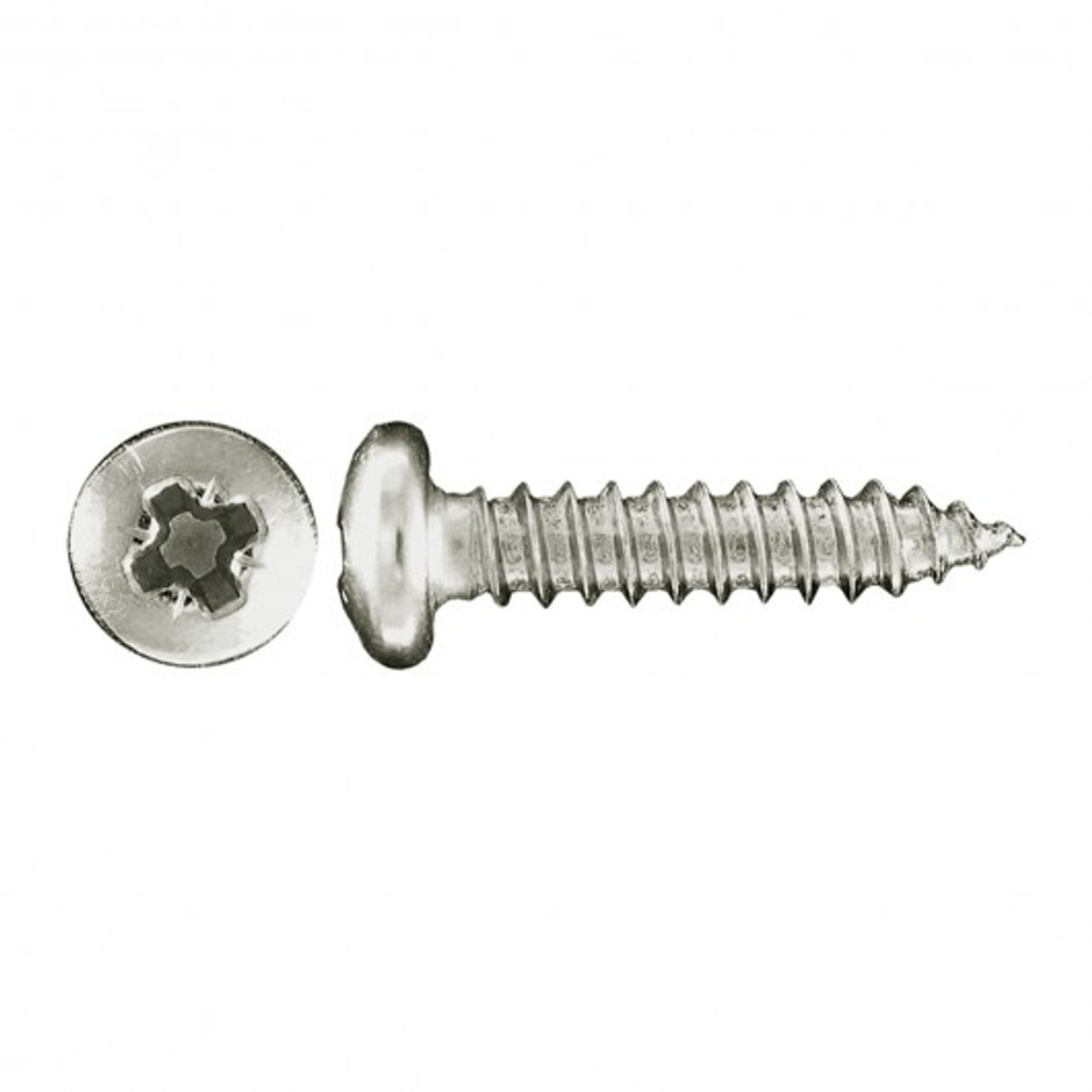 M4 x 20mm Pan Pozidriv® Chrome Trim Screw 100 Pc.   230-206