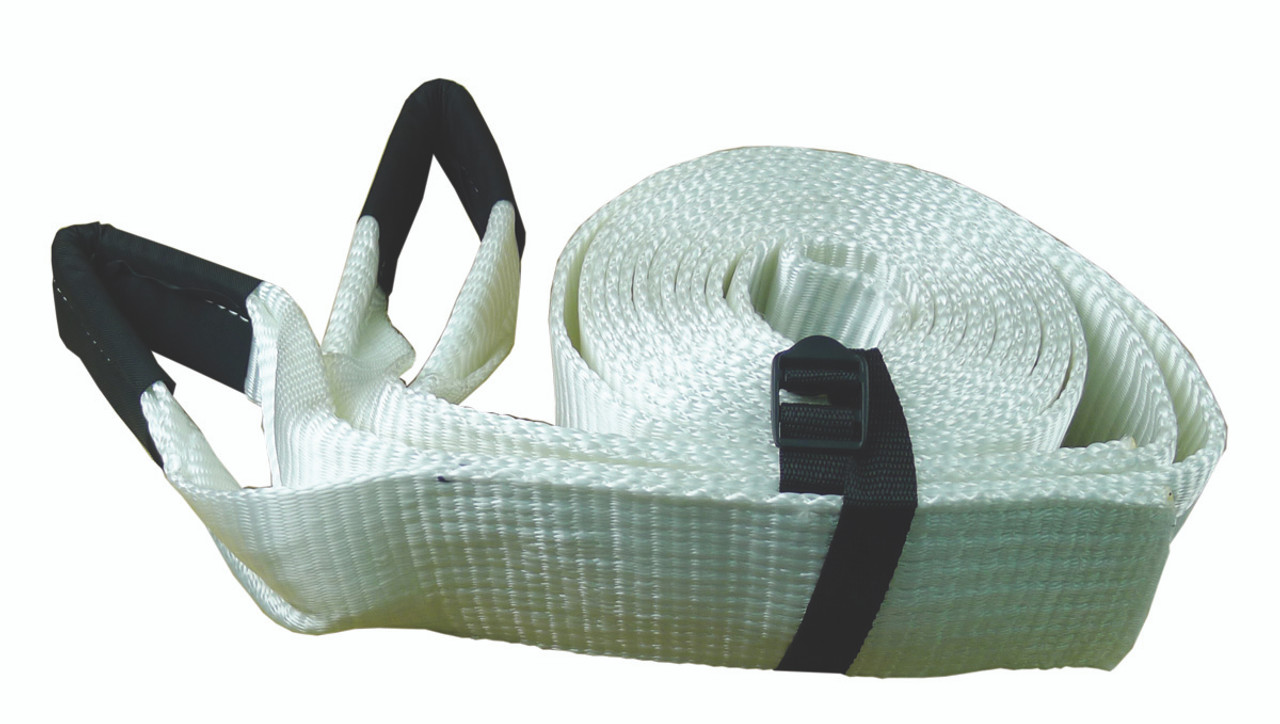White Polyester Recovery Strap 4" x 20' @ 35,000 lbs.  50922