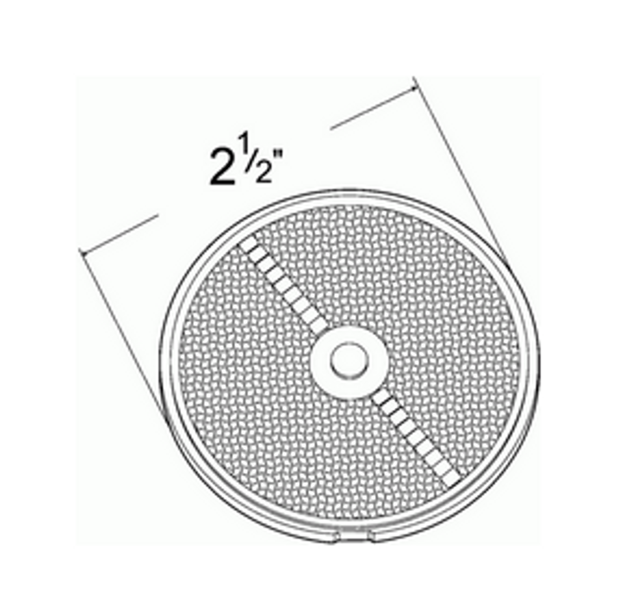 2-1/2" Round Stick-On Reflector - Amber  40073