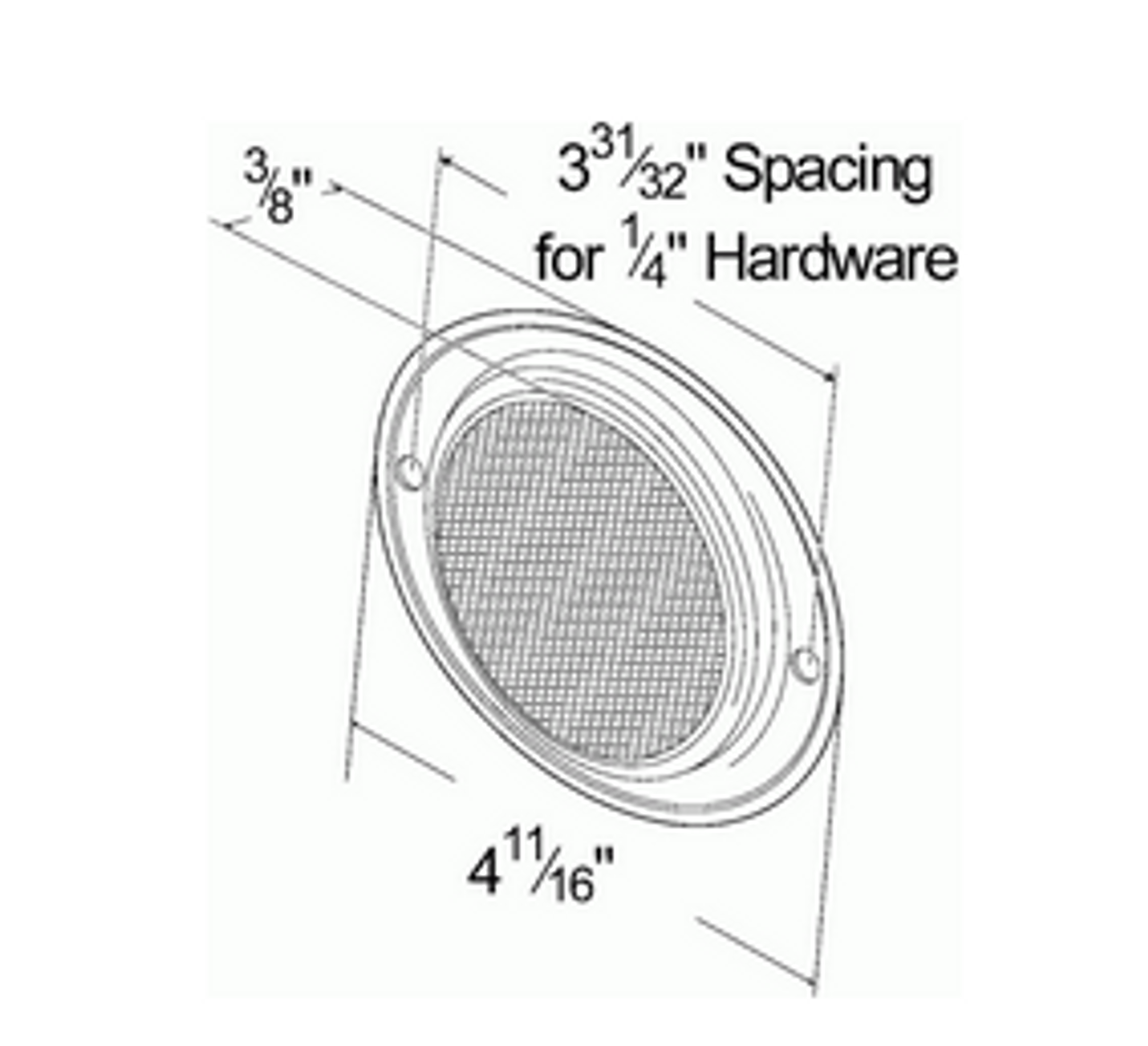 Two-Hole Mounting Reflector - Red  40232