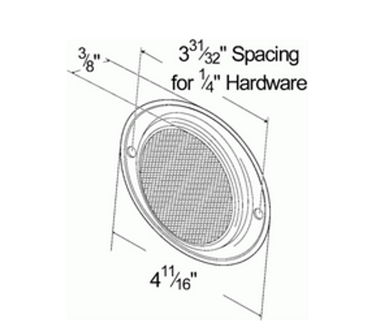 Two-Hole Mounting Reflector - Amber  40233