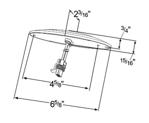 M1 Series LED Clearance/Marker Lamp & Bezel w/Metri-Pack® Connector - Amber  45603