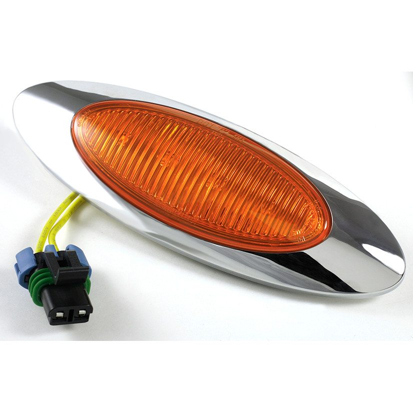 M1 Series LED Clearance/Marker Lamp & Bezel w/Metri-Pack® Connector - Amber  45603