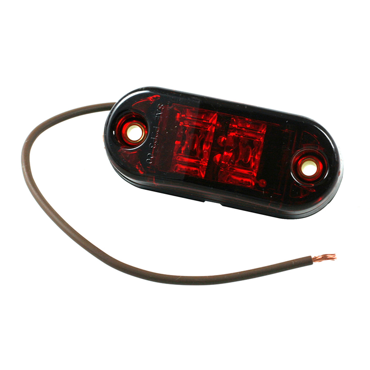 2-1/2" Oval LED Clearance/Marker Lamp - Red  47012