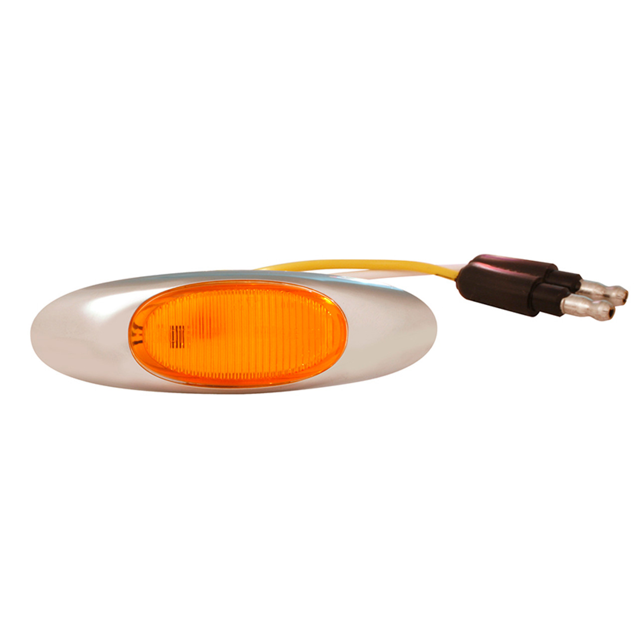 MicroNova® LED Clearance/Marker Lamp & Chrome Bezel - Amber  47953