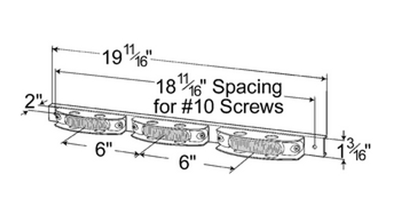 SuperNova® Thin-Line LED Light Bar - Red  49122
