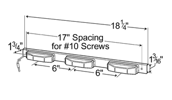 Aluminum Thin-line Ligth Bar - Red  49132