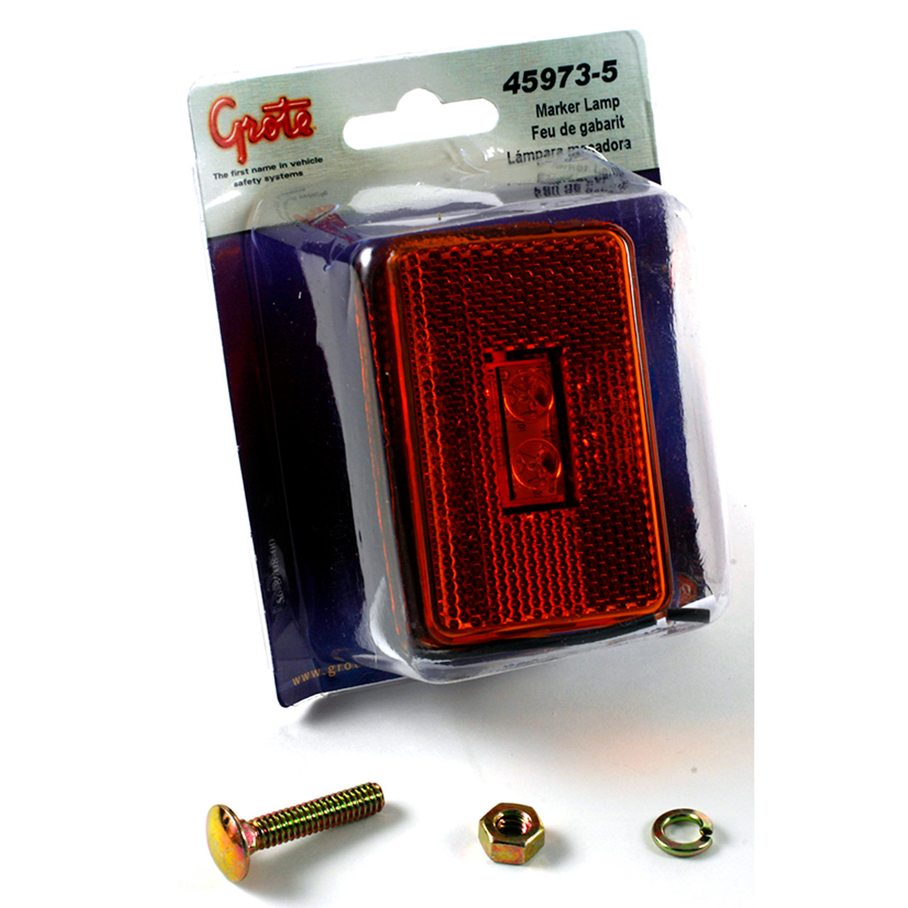 Left Hand Submersible LED Stop/Tail/Turn Trailer Ligh & License Window - Retail - Red  51972-5