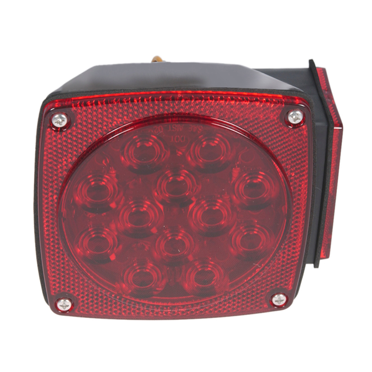 Right Hand Submersible LED Stop/Tail/Turn Trailer Lamp Assembly - Red  51982