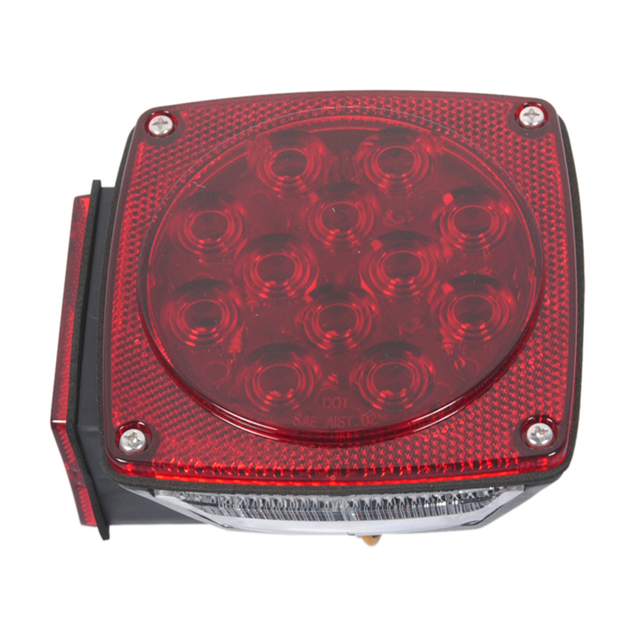 Left Hand Submersible LED Stop/Tail/Turn Trailer Lamp Assembly - Red  51992