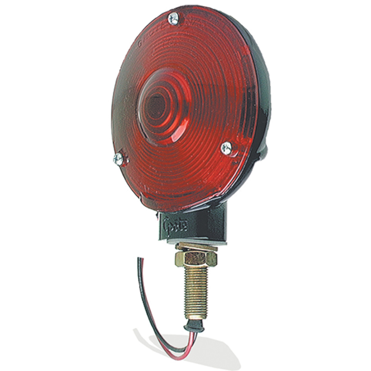 4" Die Cast Single Faced Lamp - Double Contact - Red  53052