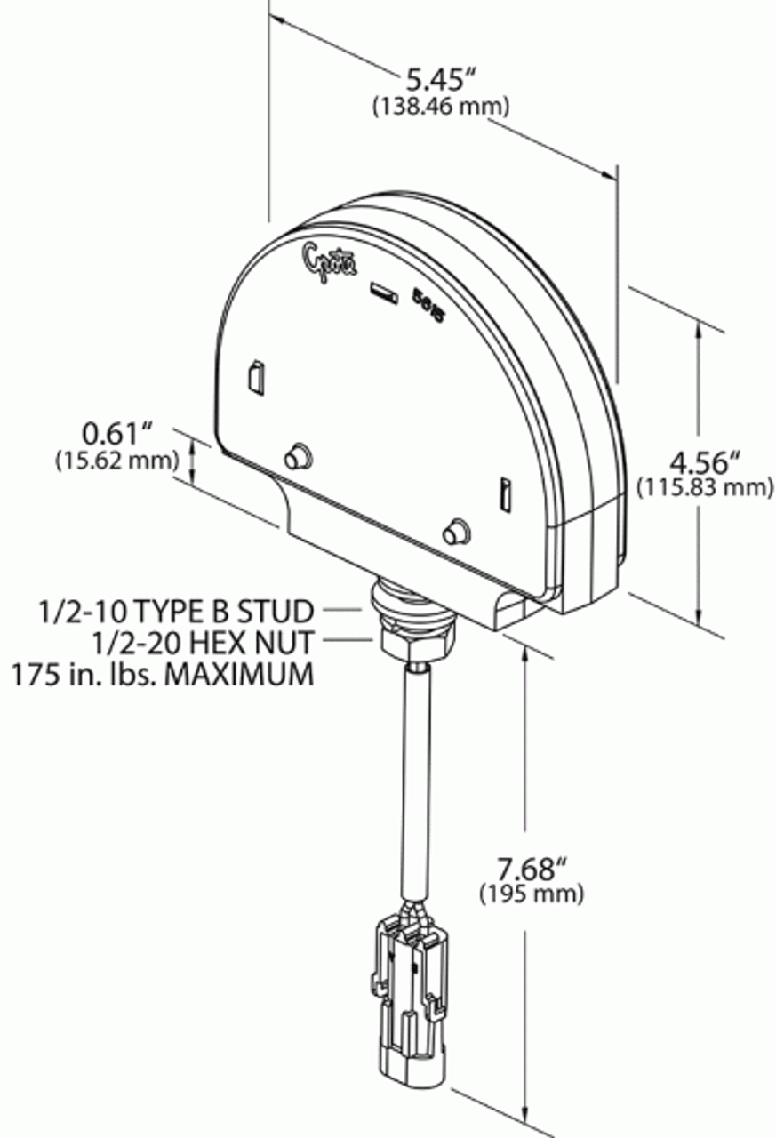 LED Warning Lamp Surface Mount - Amber  56160