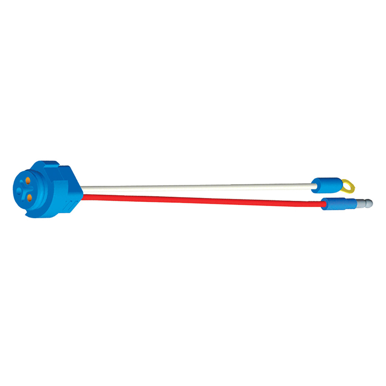 10" Single Function Two-Wire Female Pin Pigtail w/Blunt Cut Wire & Ring Terminal Wire  66842