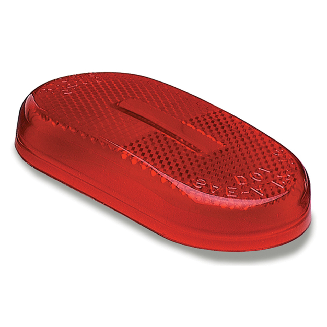 Clearance/Marker Oval Replacement Lens w/Built-in Reflector - Red  90202
