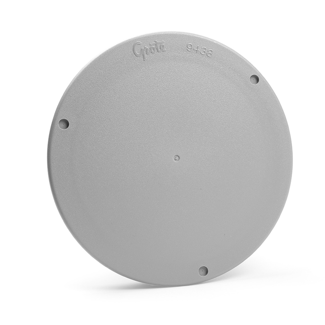 4" Round Polycarbonate Snap-In Cover Plates @ 2 Pack - Gray  94380-4